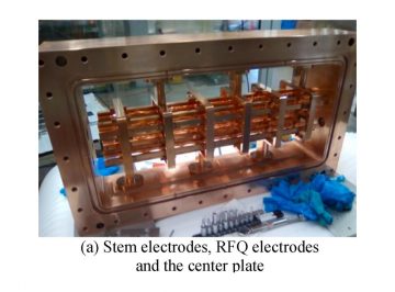 Development of four-beam IH-RFQ linear accelerator