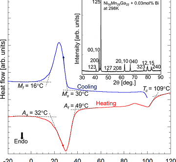 【論文】Magnetic field-induced rubber-like behavior in Ni-Mn-Ga particles/polymer composite