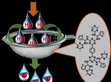 Sulphur and nitrogen functionalized porous organic polymer for removal of mercury from water